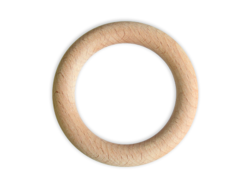 Macrame wooden rings - 65 mm