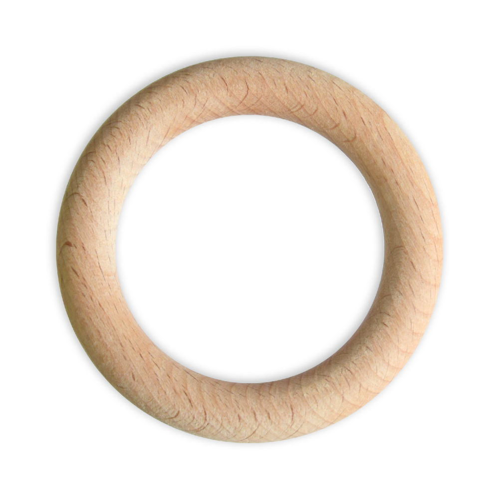 Macrame wooden rings - 65 mm
