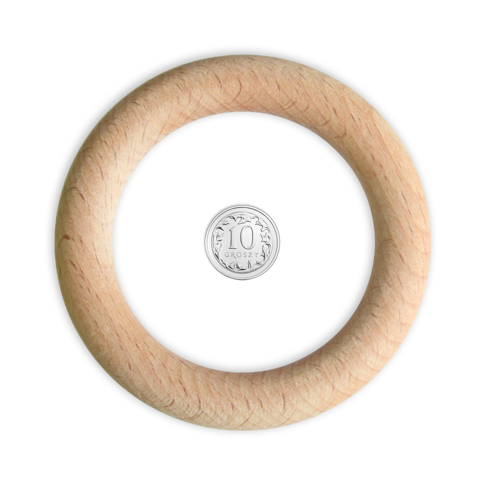 Macrame wooden rings - 65 mm