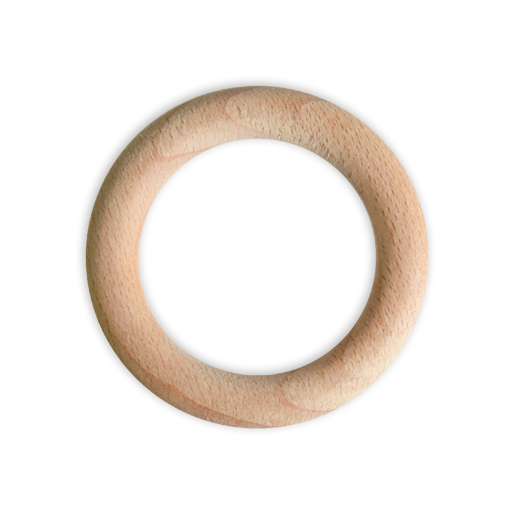 Macrame wooden rings - 55 mm, 50 pcs.