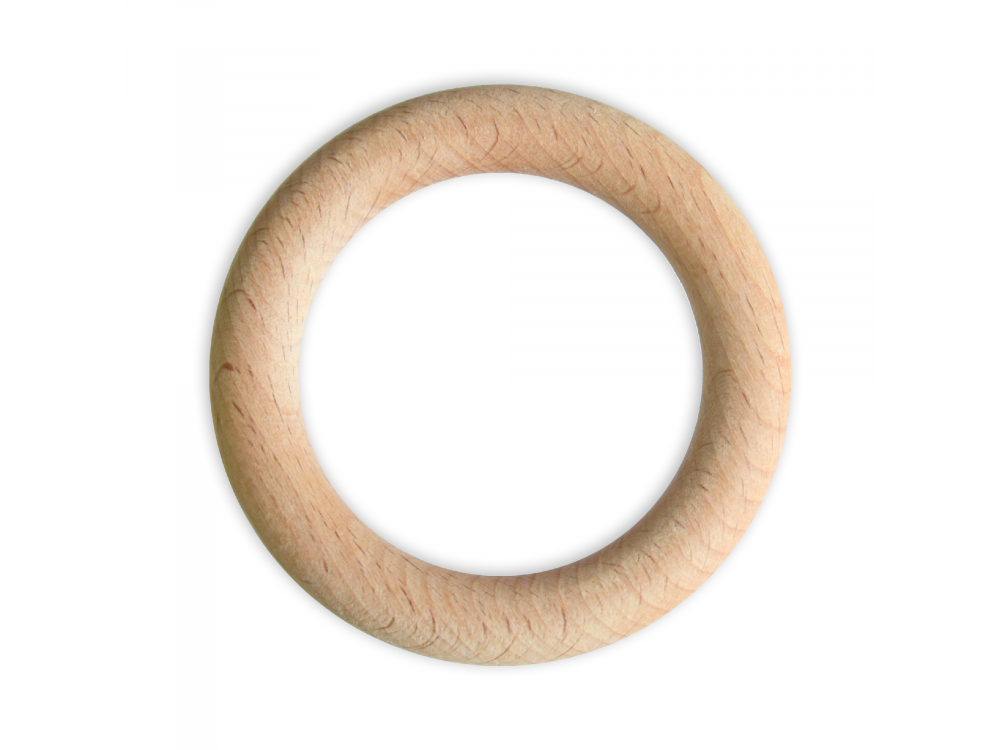 Macrame wooden rings -  65 mm, 10 pcs.
