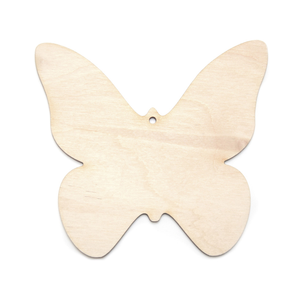 Drewniana zawieszka - Simply Crafting - motyl, 10 cm