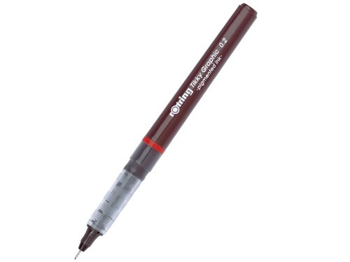 Pisak kreślarski Tikky Graphic - Rotring - czarny, 0,2 mm
