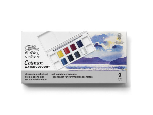 Set of Skyscape Cotman Watercolors Pocket - Winsor & Newton - 8 colors