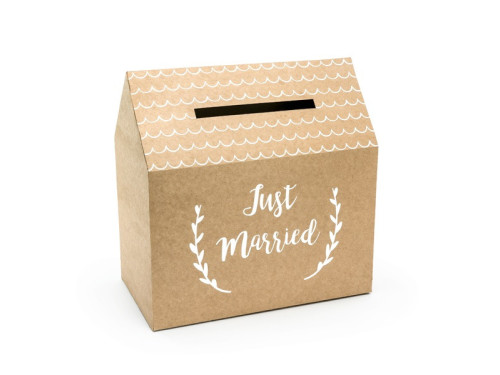 Wedding card box Just Married, craft