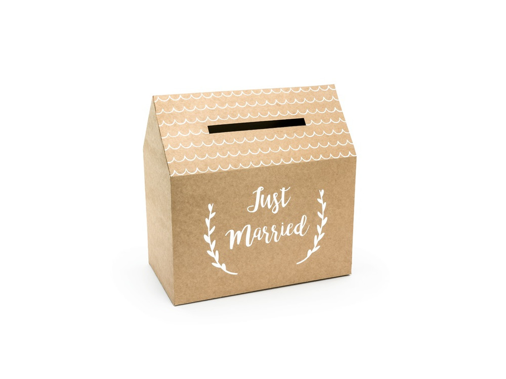 Wedding card box Just Married, craft