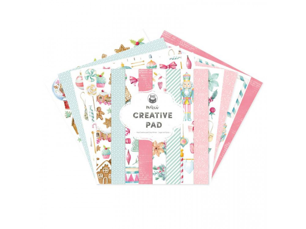 Set of scrapbooking papers 30,5 x 30,5 cm - Piątek Trzynastego - Cosy Winter x Sugar and Spice