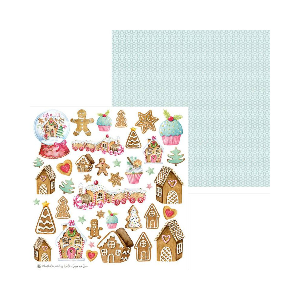 Set of scrapbooking papers 30,5 x 30,5 cm - Piątek Trzynastego - Cosy Winter x Sugar and Spice