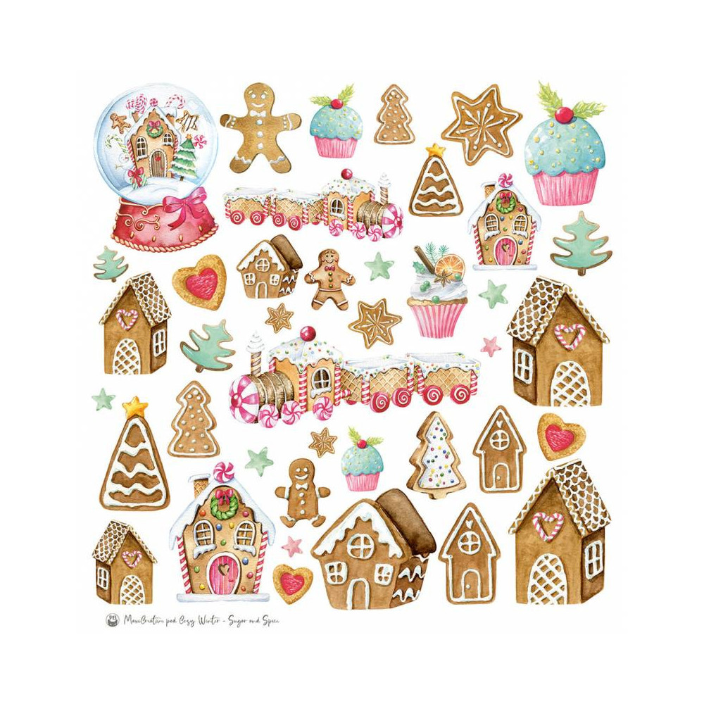 Set of scrapbooking papers 30,5 x 30,5 cm - Piątek Trzynastego - Cosy Winter x Sugar and Spice