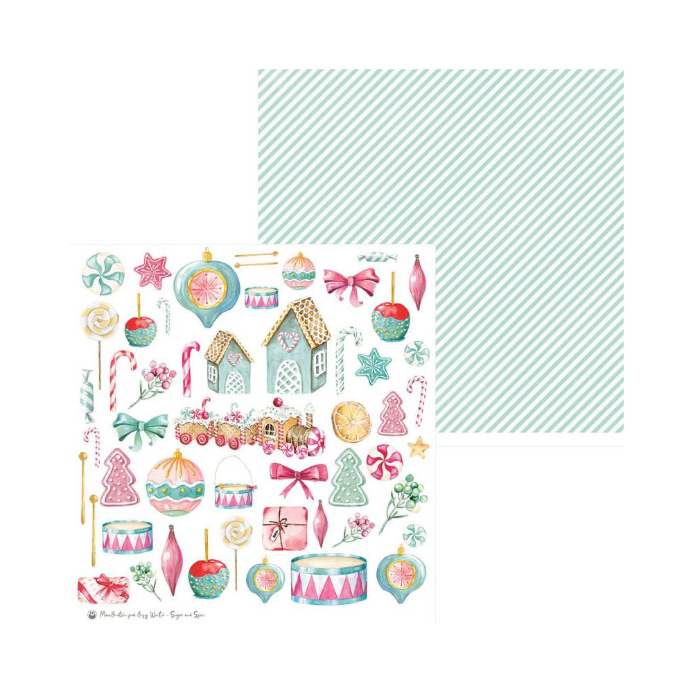 Set of scrapbooking papers 30,5 x 30,5 cm - Piątek Trzynastego - Cosy Winter x Sugar and Spice