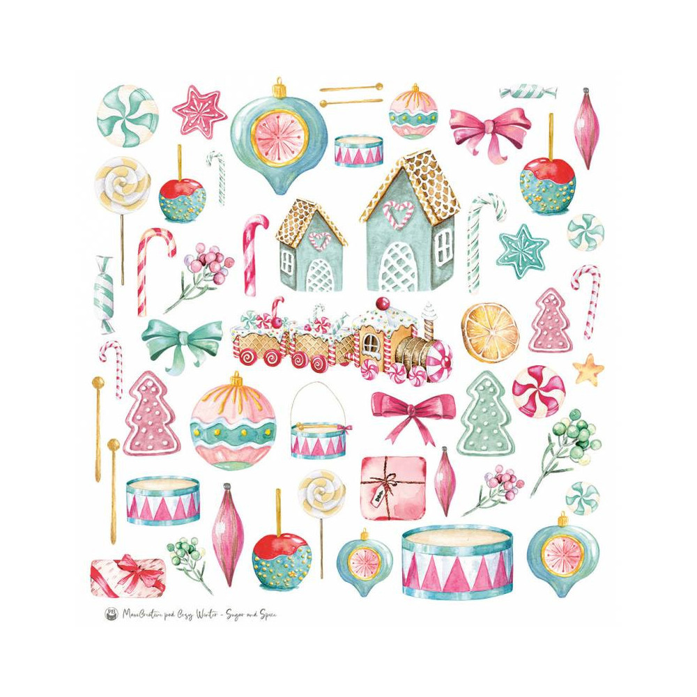 Set of scrapbooking papers 30,5 x 30,5 cm - Piątek Trzynastego - Cosy Winter x Sugar and Spice