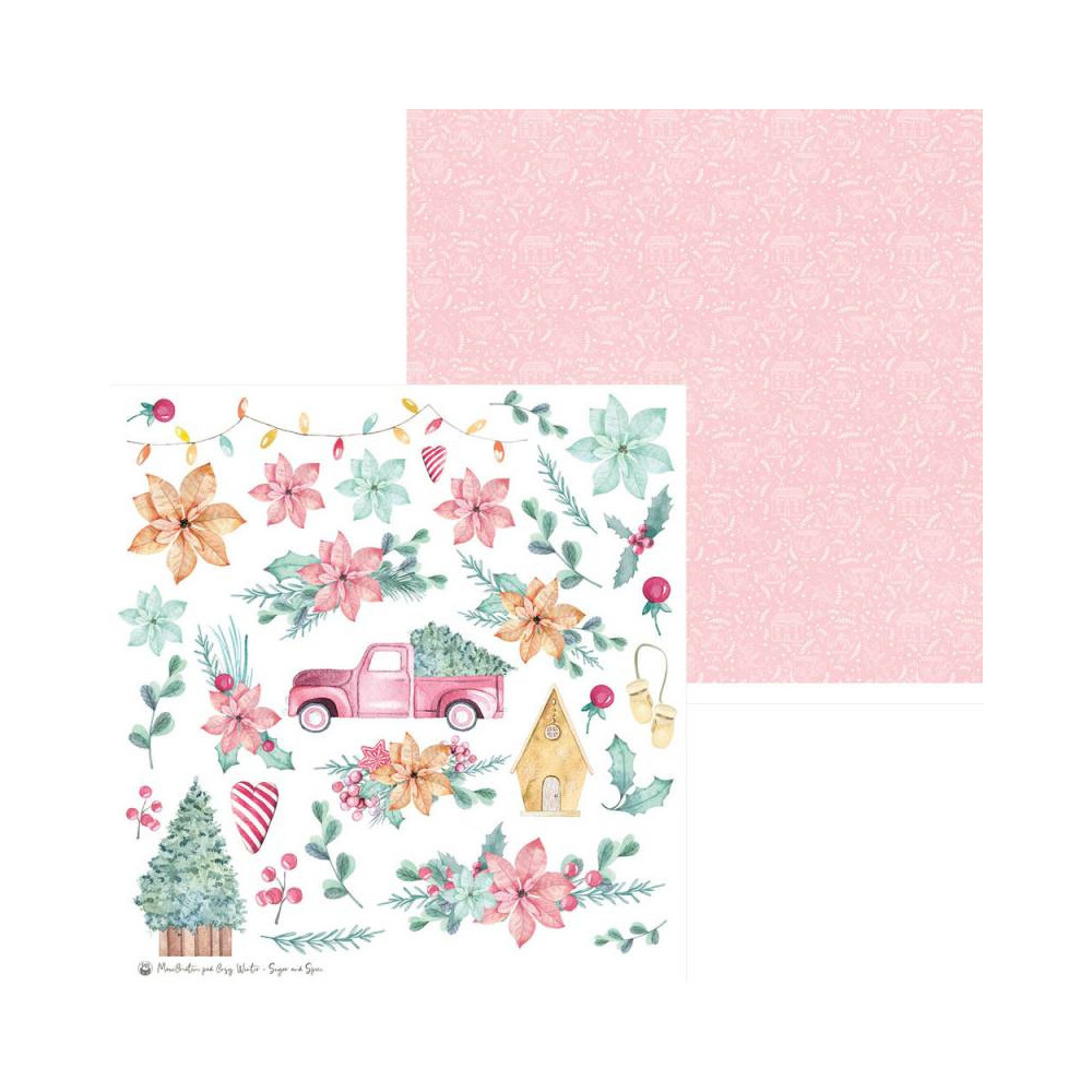 Set of scrapbooking papers 30,5 x 30,5 cm - Piątek Trzynastego - Cosy Winter x Sugar and Spice