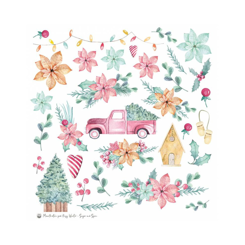 Set of scrapbooking papers 30,5 x 30,5 cm - Piątek Trzynastego - Cosy Winter x Sugar and Spice