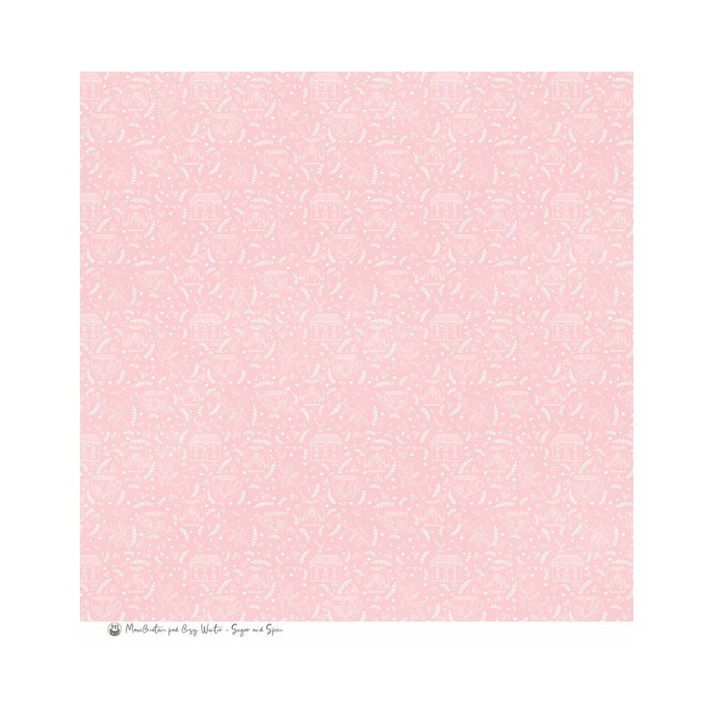 Set of scrapbooking papers 30,5 x 30,5 cm - Piątek Trzynastego - Cosy Winter x Sugar and Spice