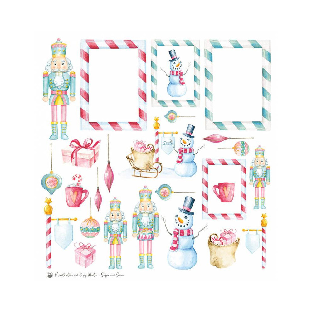 Set of scrapbooking papers 30,5 x 30,5 cm - Piątek Trzynastego - Cosy Winter x Sugar and Spice