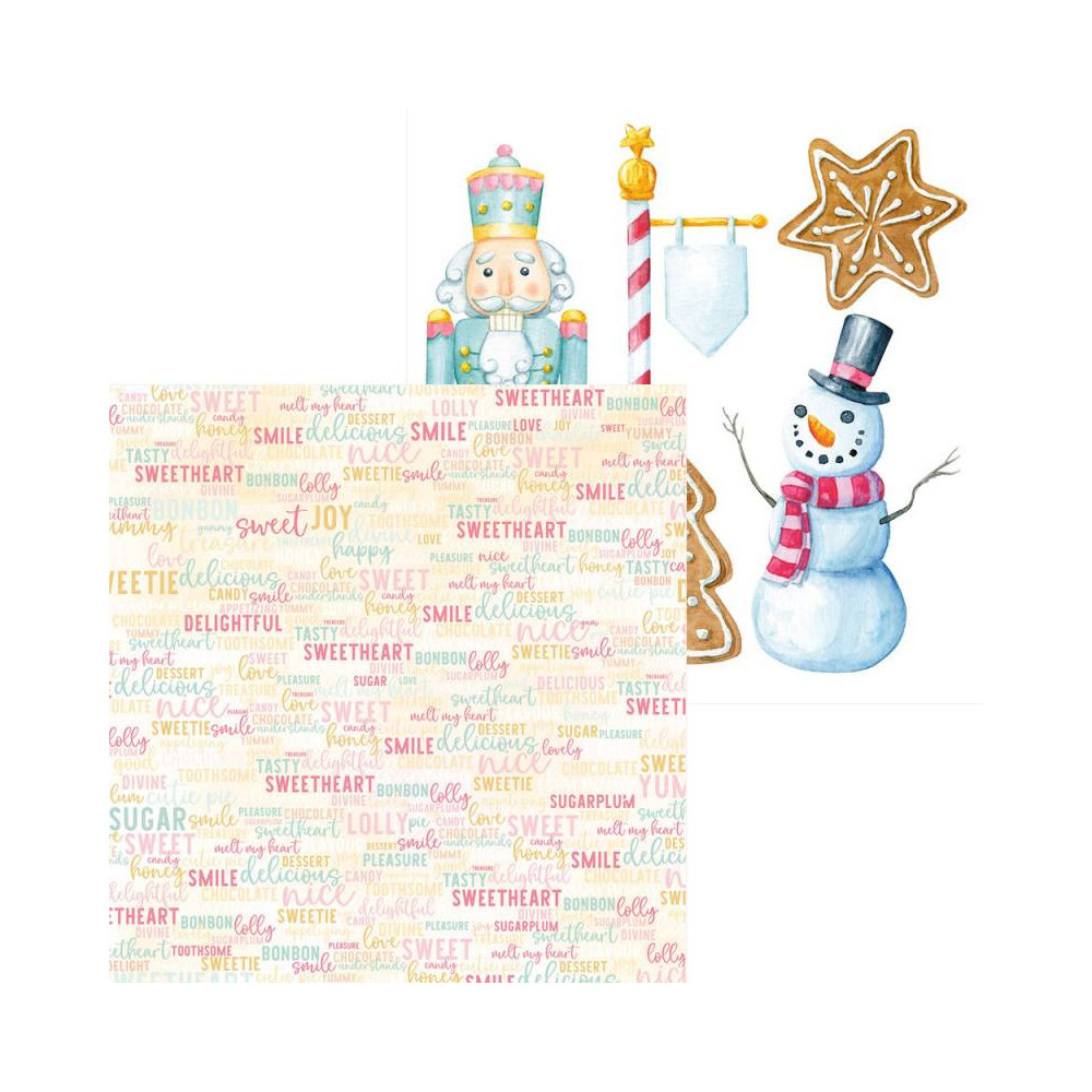 Set of scrapbooking papers 30,5 x 30,5 cm - Piątek Trzynastego - Cosy Winter x Sugar and Spice