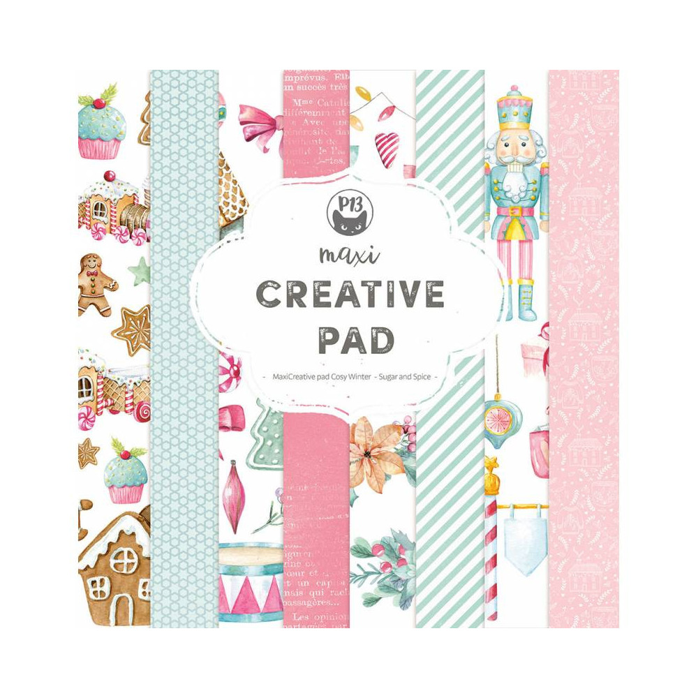 Set of scrapbooking papers 30,5 x 30,5 cm - Piątek Trzynastego - Cosy Winter x Sugar and Spice