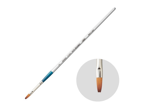 Flat, mixed bristles, Watercolor Resable brush, 3100H series - Holbein - no. 2