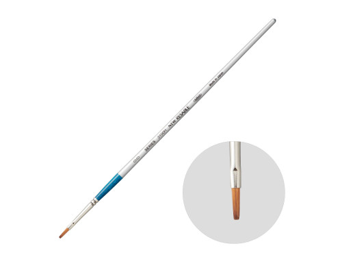 Flat, mixed bristles, Watercolor Resable brush, 3100H series - Holbein - no. 00