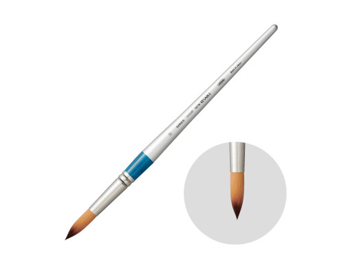 Round, mixed bristles, Watercolor Resable brush, 3100R series - Holbein - no. 22