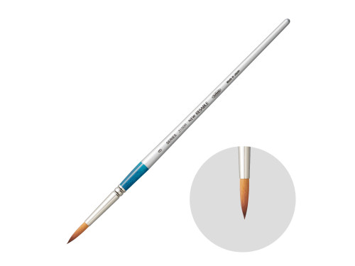 Round, mixed bristles, Watercolor Resable brush, 3100R series - Holbein - no. 8