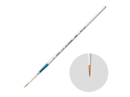 Round, mixed bristles, Watercolor Resable brush, 3100R series - Holbein - no. 2