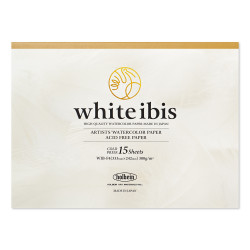 Watercolor paper White Ibis - Holbein - cold pressed, 56 x 76 cm, 300 g, 15 sheets