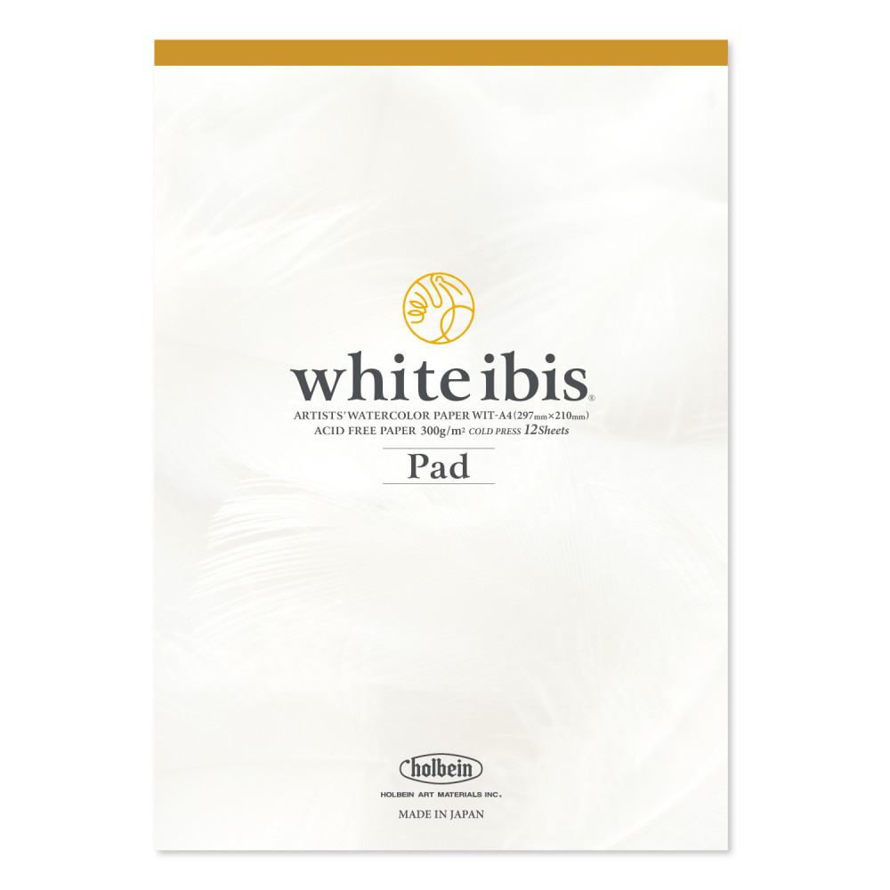 Papier do akwareli White Ibis - Holbein - cold press, A4, 300 g, 12 ark.