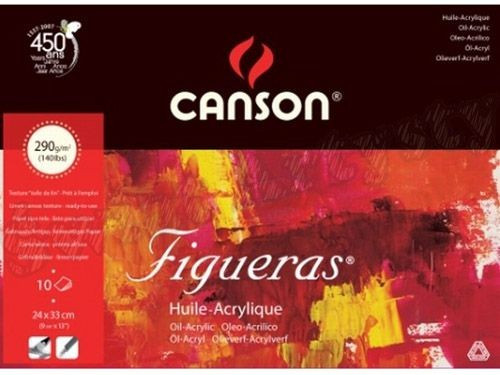 Oil and acrylic paper pad Figureas 24 x 33 cm - Canson - 290 g, 10 sheets