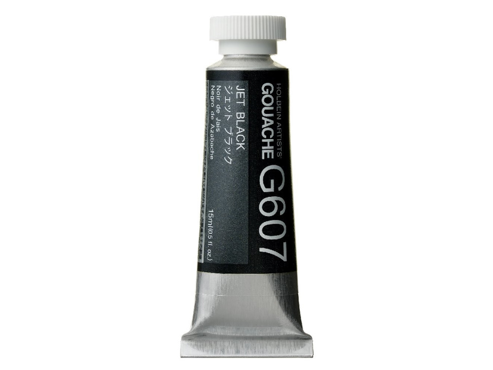 Gwasz Artists’ Gouache - Holbein - Jet Black, 15 ml