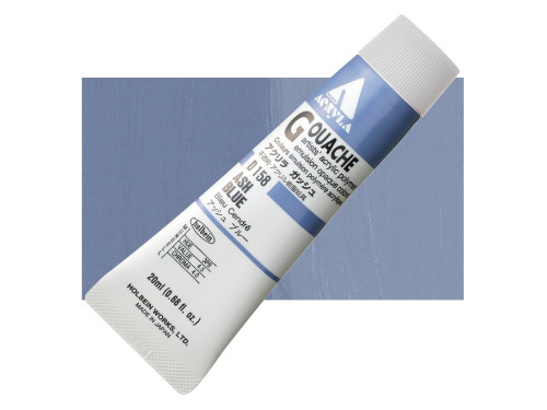 Farba gwasz Acryla Gouache - Holbein - Ash Blue, 20 ml
