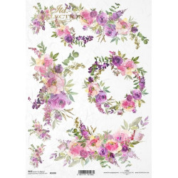 Decoupage rice paper A4 - ITD Collection - R1838