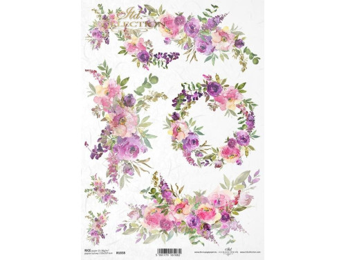 Papier do decoupage A4 - ITD Collection - ryżowy, R1838