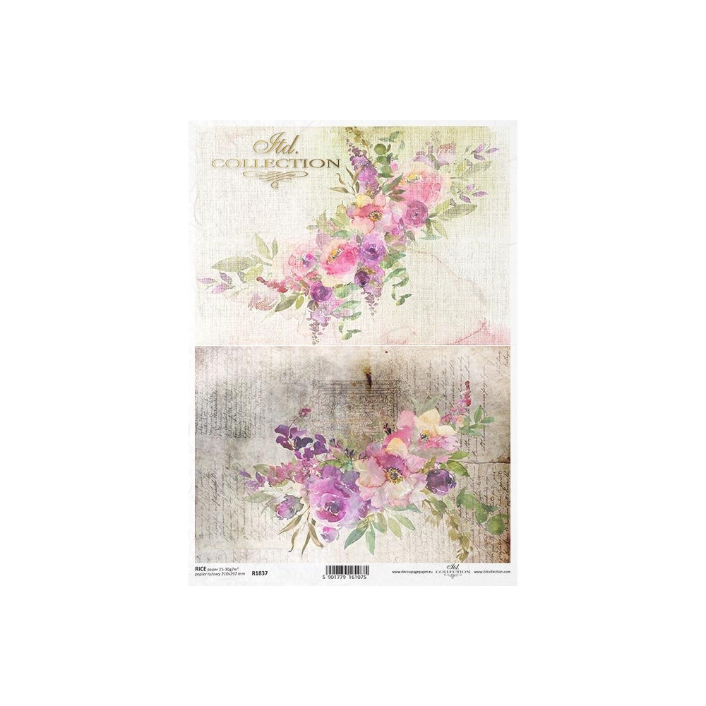 Decoupage rice paper A4 - ITD Collection - R1837