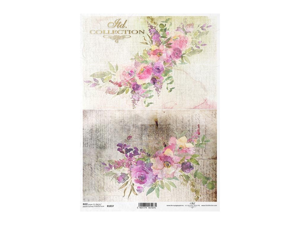 Decoupage rice paper A4 - ITD Collection - R1837