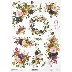 Decoupage rice paper A4 - ITD Collection - R1836