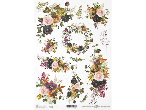 Decoupage rice paper A4 - ITD Collection - R1836