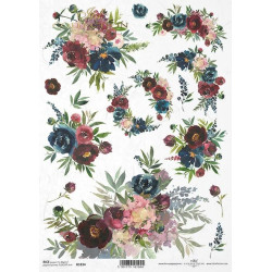 Decoupage rice paper A4 - ITD Collection - R1834