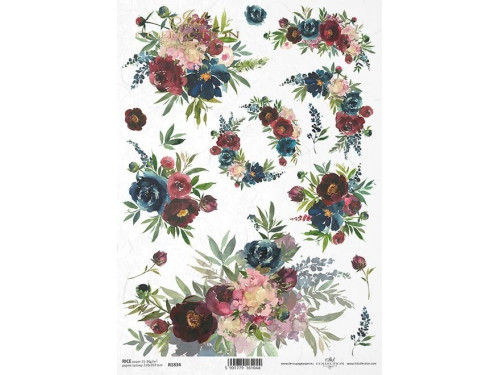 Papier do decoupage A4 - ITD Collection - ryżowy, R1834