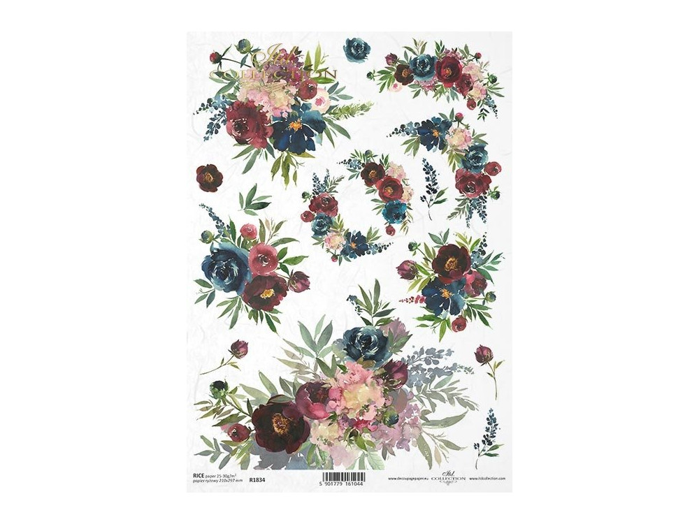 Decoupage rice paper A4 - ITD Collection - R1834