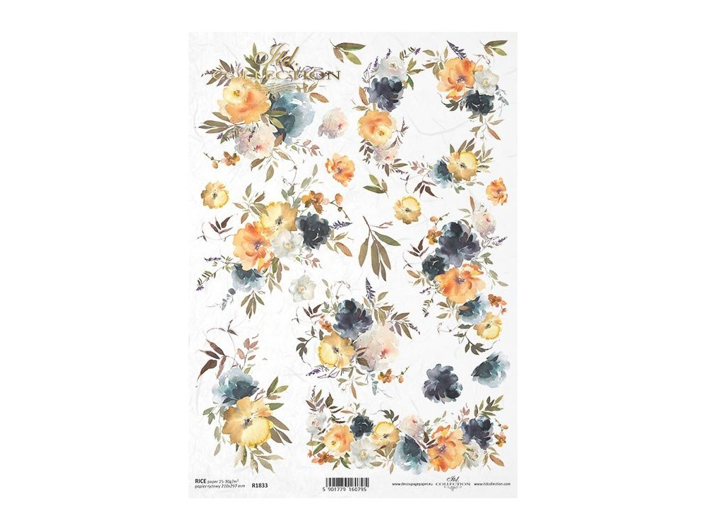 Papier do decoupage A4 - ITD Collection - ryżowy, R1833