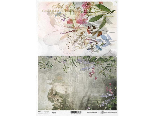 Decoupage rice paper A4 - ITD Collection - R1831