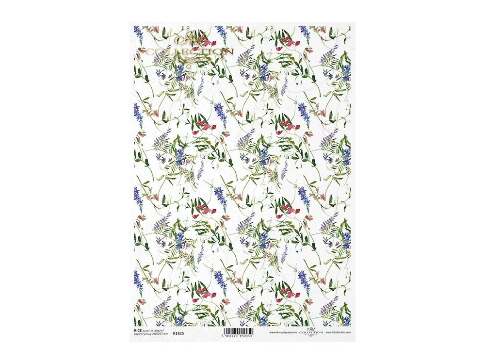 Decoupage rice paper A4 - ITD Collection - R1825