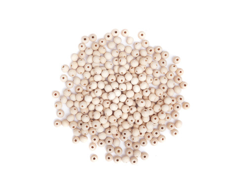 Wooden beads - DpCraft - natural, 6 mm, 600 pcs