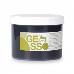 Gesso universal primer for oil and acrylic paints - Renesans - black, 500 ml