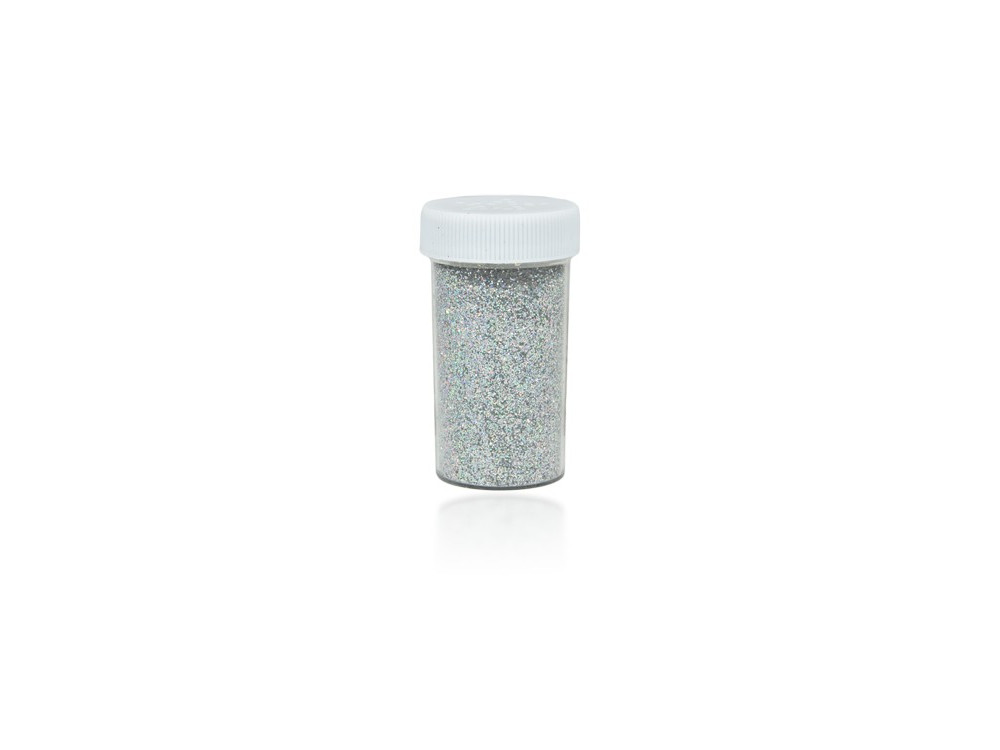 Glitter powder 20 g holographic silver