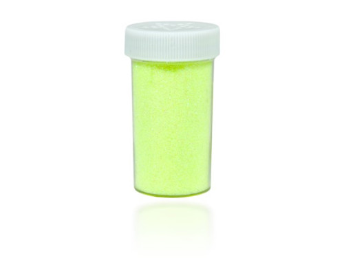 Brokat dekoracyjny, sypki - żółty neonowy, 20 g