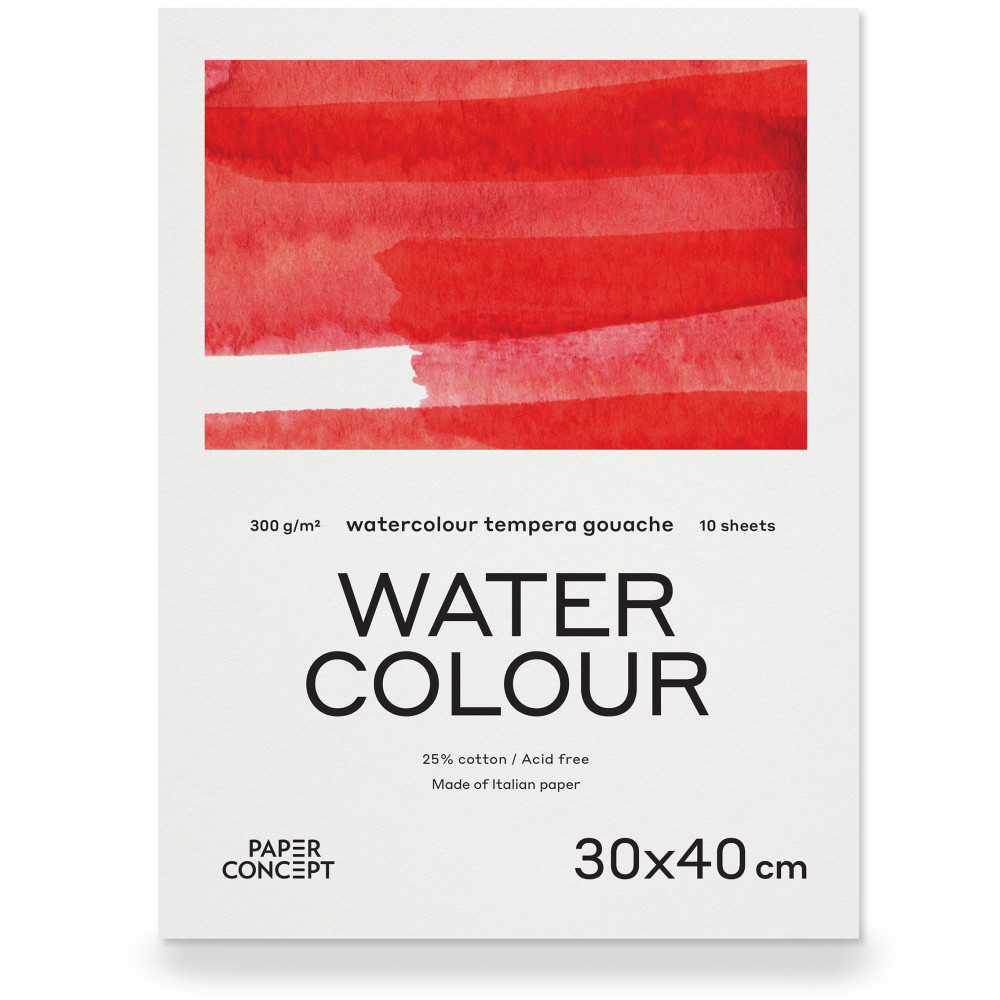 The Collection Watercolour paper pad - Hahnemühle - cold pressed, 30 x 40  cm, 300 g, 10 sheets