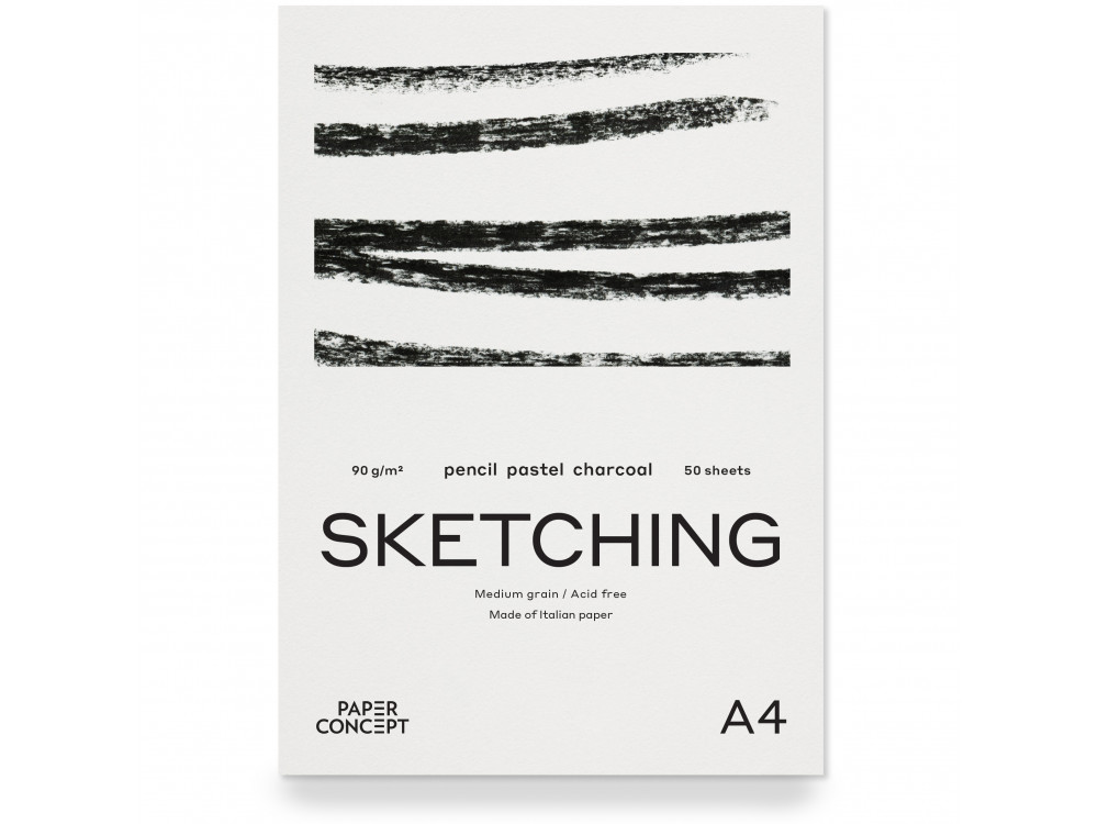 Blok szkicowy Sketching - PaperConcept - medium grain, A4, 90 g, 50 ark.