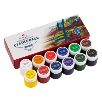 Set peinture gouache - Couleurs basiques - 12 x 12 ml - Rico Design